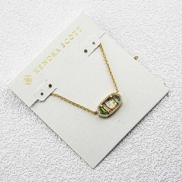 Kendra Scott Light Abalone Shell Necklace - Picture 1 of 1